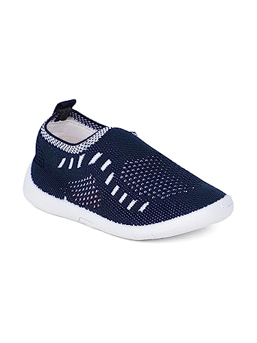Image of Bubblegummers Baby-Boy's Knit Toddler Blue First Walking Shoes-12-15 Months (22 EU) (1519434)