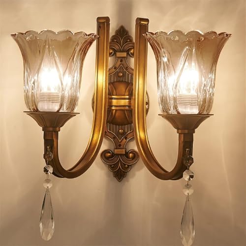 Applique murale salon en cristal pour illuminer une entrée sombre