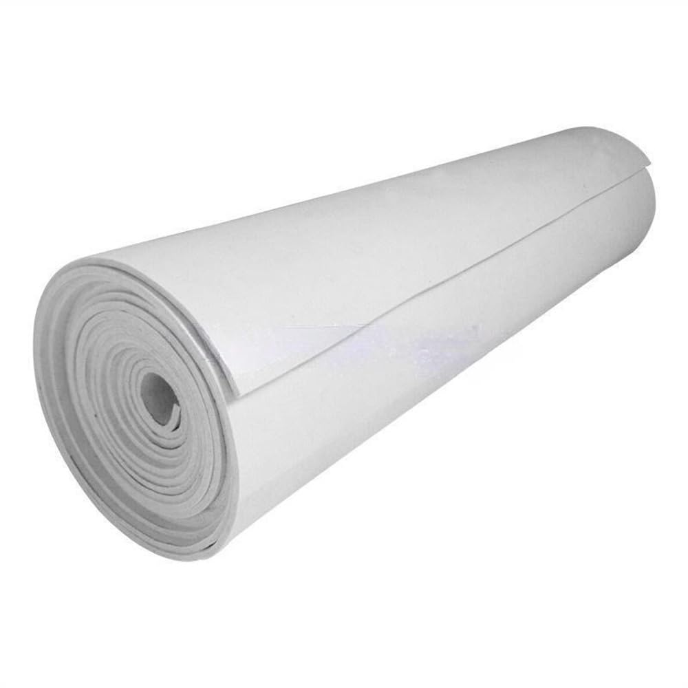 Paño compuesto de fibra de cerámica for horno, tela resistente a altas temperaturas, manta aislante de fuego de fibra de cerámica de 2/3/5/7 mm de espesor(1M X 1.5M X 2MM)