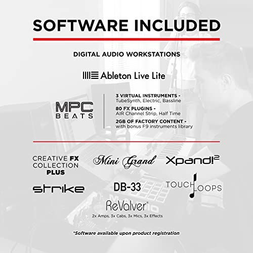 M-Audio Air 192X8 Usb C Midi Audio Interface For Recording Music, Vocal, Guitar With Studio Quality, 2 Xlr In, Rca Outs And Music Production Software #TOP4