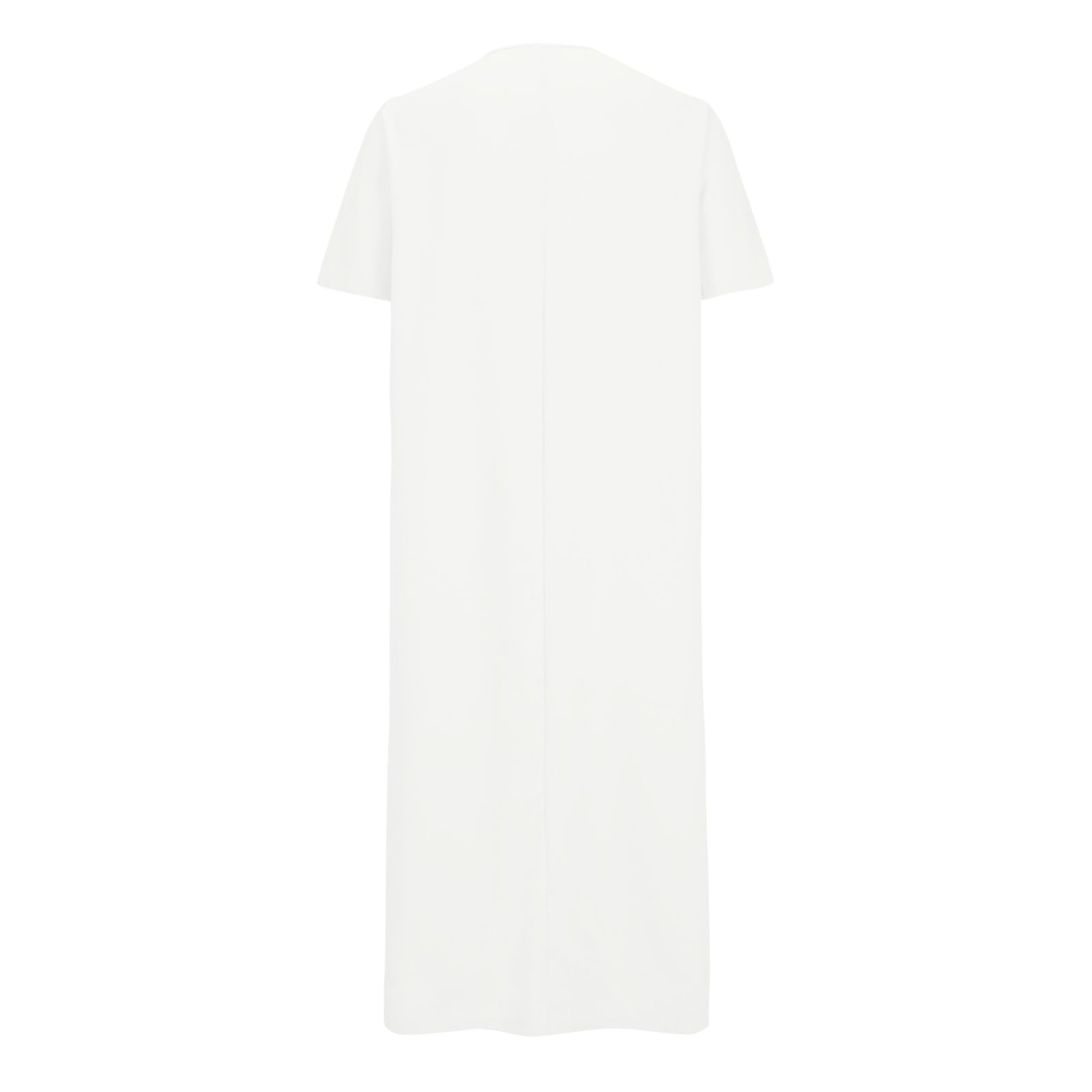 Générique Djellaba Homme Manches Courtes Qamis de Priere Caftan Baggy Jelaba Musulman Kamis Islamique avec Boutons Boubou Africain Robe Arabe Gandoura Couleur Unie Abaya Dubai Vetements
