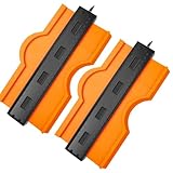 Yeguwithu 2pcs Contour Gauge 10 Inch, Shape Profile Woodworking Tools, Contour Gauge Profile Tool for Flooring Tile Laying Carpet, Gifts for Men Husband Dad Husband