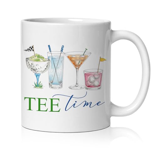 Taza de cerámica para cóctel Golf Martini 11 oz miniatura 1
