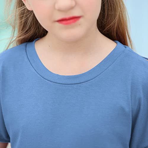 Image of GORLYA Girls Slit Sleeve Tie Knot Cuff Knit Tunic Top 4-14Y
