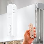 Aura Roller Smart Shade Driver, Remote Control & Wifi Dongle | Automate Existing Blinds | Beaded Window Shade Compatible | Rechargeable Long-Life Battery | Set Up Schedules | Hands Free Voice Control