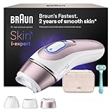 Braun Smart IPL Geräte Haarentfernung Skin i·expert 7 — Professionelle Dauerhafte Laser Haarentfernung für Zuhause, Designed in Germany — Inkl. Etui, Venus Rasierer, 3 Aufsätze — PL7311, Weiß/Rosegold
