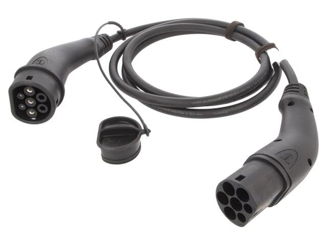 Câble eMobility 250V 7,4kW Type 2 HARTING de 2,5m pour recharge de véhicule électrique