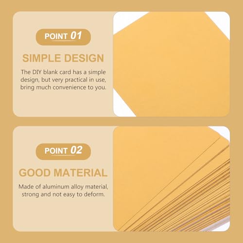 Tarjetas metálicas doradas Toddmomy con diseño simple y elegante de aleación de metal 5