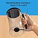 Pancake Batter Dispenser - Kitchen Must Have Tool for Perfect Pancakes, Cupcake, Waffle, Muffin Mix, Cake & Crepe - Easy Pour Baking Supplies for Griddle - Pancake Maker with Measuring Label (Black)