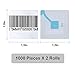 8.2 MH RF Security Tags Soft Labels with Mock Barcodes for Retail EAS Anti-Theft System (4,000 Pcs)