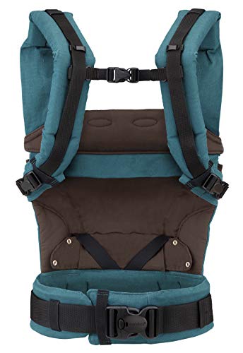 manduca First Portabebe > HempCotton petrol-bruin < babydrager met ergonomische riem & verlenging voor rug, riet en… - Image 4
