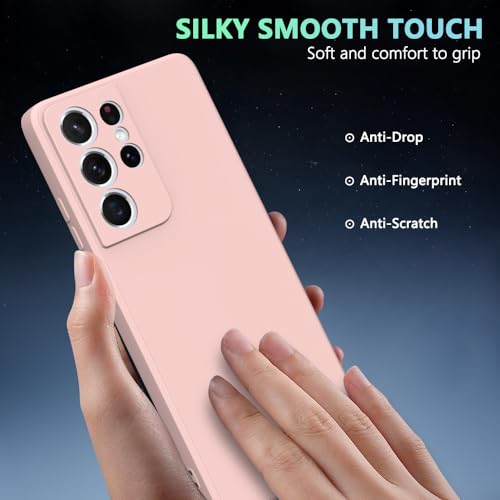 Image of for Samsung Galaxy S21 Ultra Case Pink, Scratch Resistant with Soft Touch, Slim Thin Phone Cover for Samsung Galaxy S21 Ultra