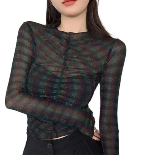 Camisetas de verano con parches y manga larga de malla para mujer que buscan frescura y estilo 2