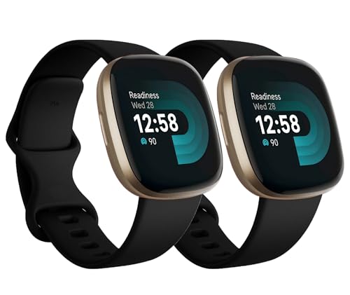 Replacement Bands Compatible with Fitbit Versa 3 / Versa 4 / Sense/Sense 2, Silicone Adjustable...