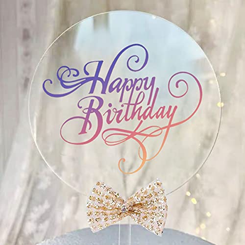 10 Pcs 5 Inch Acrylic Cake Toppers Blank Diy Birthday Cake Toppers For Wedding Engagement Birthday Party Graduation Anniversary Events Custom Printable Painted Cake Decorations #TOP1