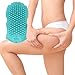 Guanto da massaggio anticellulite in silicone per rilassamento e riduzione del grasso corporeo, miglioramento della circolazione sanguigna, spazzola lisciante riduttore cellulite (blu) immagine