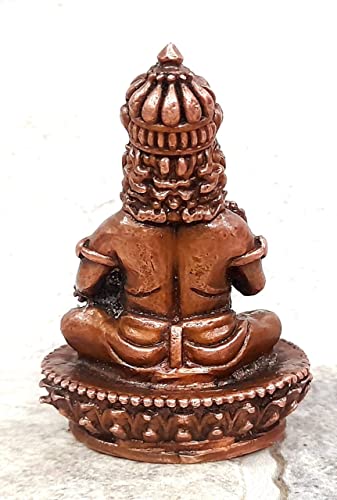 Image of Copper Idols India, 2.5 inches, Handmade Kuberar, 220Grams, Patina Antique Finish, Pack of 1 Piece