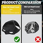 Cat Bat Mask Halloween Costumes Accessories for Cats, Cat Bat Cosplay Apparel (Large, Black Bat) - Image 3