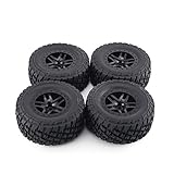 Geeignet für RC-Crawler. Ballylelly 4 stücke 110mm Felge Gummi Reifen Rad Set Kit Ersatzteile Zubehör für Traxxas Slash 4X4 RC4WD HPI HSP Crawler Automodell