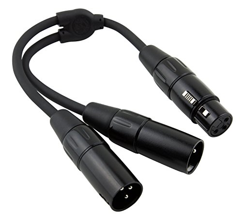 Pig Hog PY-XF2XM XLR (Female) to Dual XLR (Male) Y-Cable, 6
