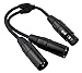 Pig Hog PY-XF2XM XLR (Female) to Dual XLR (Male) Y-Cable, 6"