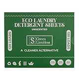 Green Limitless Eco Laundry Detergent 120 Sheets (Loads) Unscented. All the benefits of a liquid detergent, washing powder, or washing pods without any of the drawbacks.