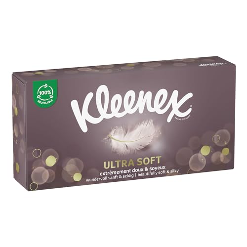 KLEENEX Mouchoirs boîte Ultra soft 24 boîtes de 64 mouchoirs doux et soyeux qui laissent une sensation de bien être sur la peau Fabriqué en France - vue 2