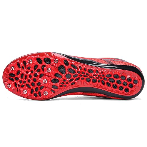Image of New Track and Field Shoes for Men Women Kids Boys Girls 8 Spikes 100-400 Meter Running Racing Shoes Professional Sprint Sport Sneakers