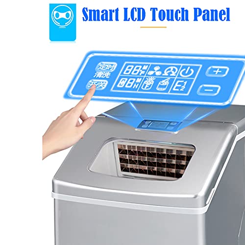 MHGD Elektrische Eismaschine, tragbare Eiswürfelmaschine, Tisch-Eismaschine, Selbstreinigungsfunktion, einfach zu… – Bild 6