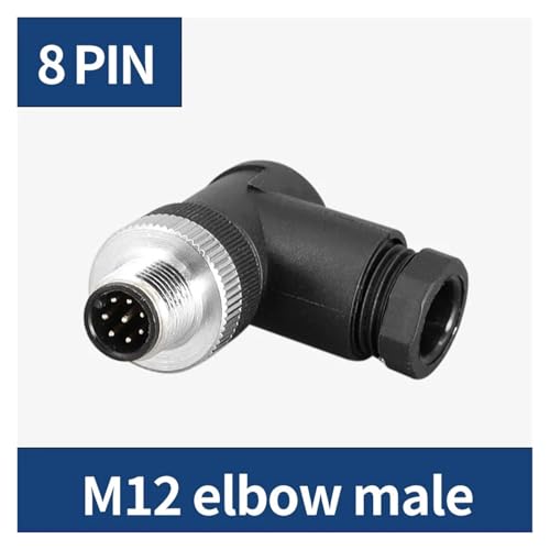 Conector de sensor de codo M12 impermeable para garantizar conexiones seguras sin cortes 3