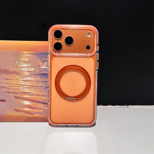 Coque mince iPhone 13 transparente orange pour éviter les chutes et rayures