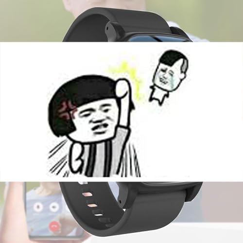 Weyot Pulsera SOS para Personas Mayores, Reloj localizador Personas Mayores GPS, Reloj Inteligente con detección de caídas, Pulsera de posicionamiento GPS,Black