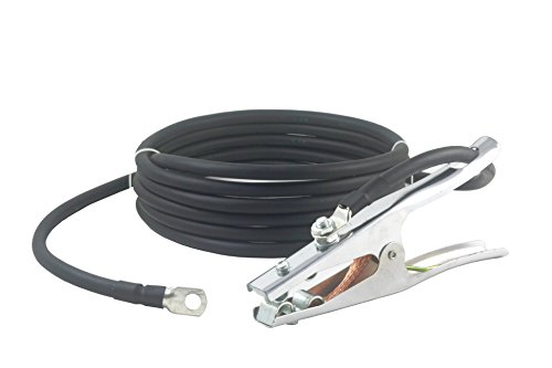 SÜA - 500 Amp Welding Ground Clamp Lead Assembly - Terminal Lug Connector - 2/0 AWG 100% Copper Cable (15 FEET)