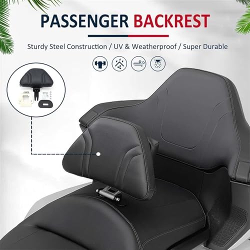Coussin dossier réglable Goldwing GL1800 2018-2022 noir à démontage rapide