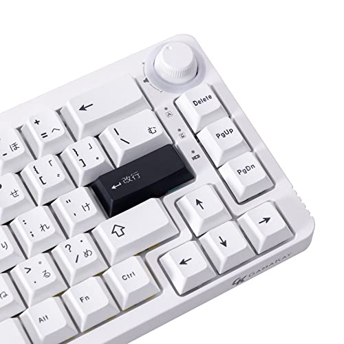 Gk Gamakay White Japanese Keycaps 129 Keys Cherry Profile Pbt Dye-Sub White Theme Minimalist Keycap Set Suitable For Lk67 Tk75 Mk61/87/98/104/108 Layout Mechanical Gaming Keyboard thumb #2