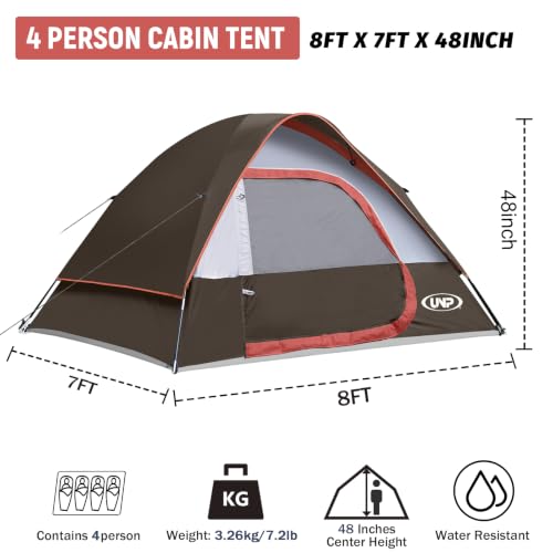 Image of Camping Tent 2-4 Person Dome Tents