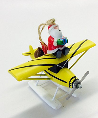 Downeast Concepts Santa On Float Plane Christmas Ornament #TOP1