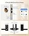 Philips Wi-Fi Smart Door Lock with Handle, Keyless Entry Door Lock for Front Door Lock Set with App Remote Control, Fingerprint Door Handle Lock, Touchscreen Keypad Lever Lock Front Door Handle