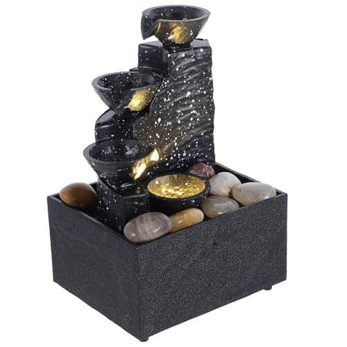Fuente de cascada decorativa DRESSOOS para oficina calma la mente en momentos tensos 2