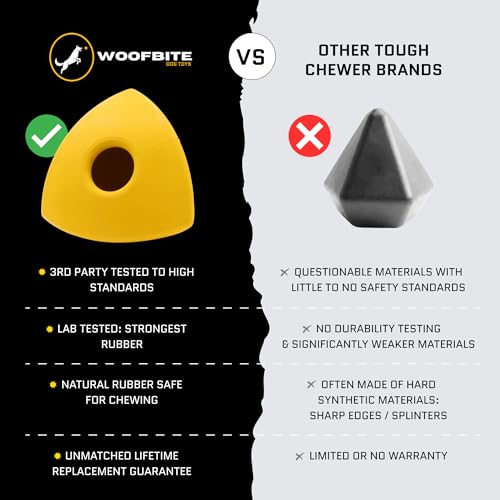 WoofBite Indestructible Pyramid Dog Toy - Tough Chew Toy for Aggressive Chewers - image 7