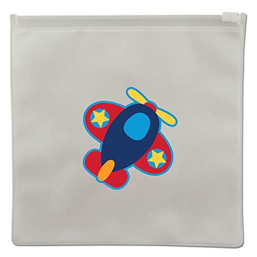 Stephen Joseph Reusable Snack Bag, Airplane
