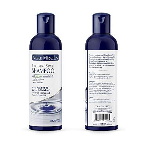 Silver Miracles Colloidal Silver Shampoo With Tea Tree Essential Oils Cover