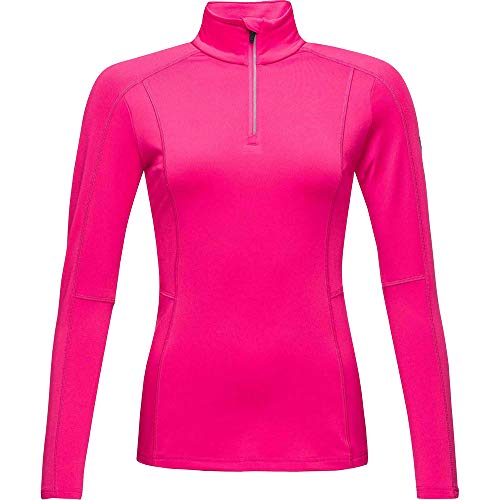 ROSSIGNOL Classique 1/2 Zip, Strati intermedi Donna, Fucsia, L