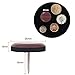 GINOYA Teflon Furniture Sliders, 20pcs 25mm Furniture Glides with Nail for Easy Moving on Carpet Hardwood Tile (Coffee)