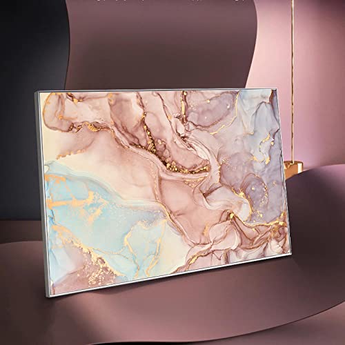 Toile rose marbre doré pour illuminer votre salon et sublimer vos murs