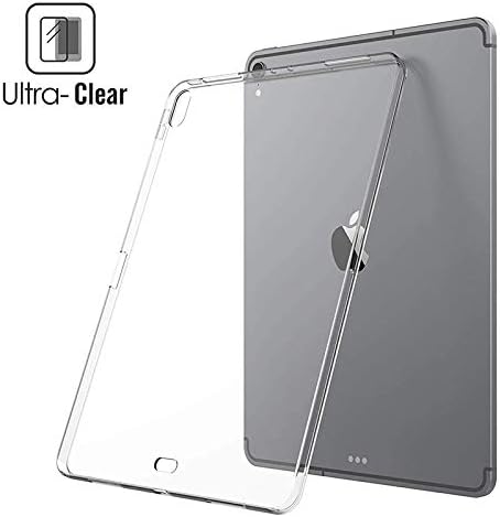 Delhisalesmart 12.9 inches Ultra Thin Soft TPU Silicone Protective Back Cover for Apple iPad Pro 2018