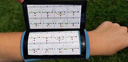 Image of Y23 - Football Wristbands - Wrist Coach - QB Wristband - Football Play Wristbands - Playbook Wristband