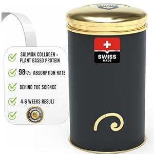 Wild Caught Salmon Collagen + Plant Based Protein for Women and Men Anti Aging Supplement Single Use -1 Box* 20.10 Oz