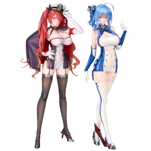 Jiumaocleu Anime Azur Lane USS Honolulu and Uss St. Louis - Figura de estatua de PVC, hecha a mano, coleccionable, decoración de escritorio, escultura regalos para fanáticos