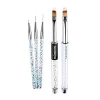 15 Pièces Pinceau Ongle Nail Art, Design Pinceaux Nail Art Pour Gel UV, Dessin Stylo Ensemble Outil À Ongles, Ensemble De Pinceaux à Ongles De Vernis